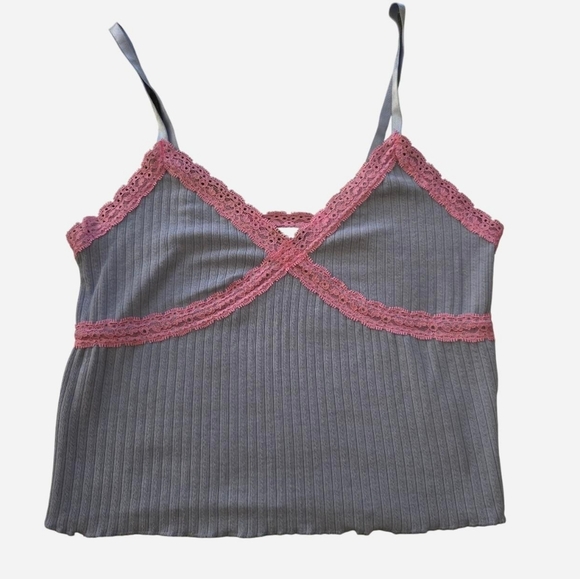 Wild Fable Purple and Pink 90s/Y2K Crop Top - Picture 1 of 3